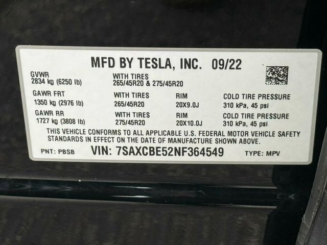 2022 Tesla Model X AWD - 23004673 - 45