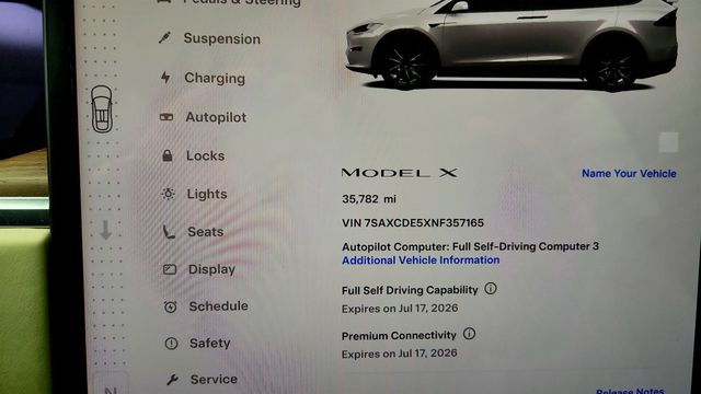 2022 Tesla Model X AWD w/ 22'' Turbine Wheels & Cream Premium Interior - 23020172 - 13