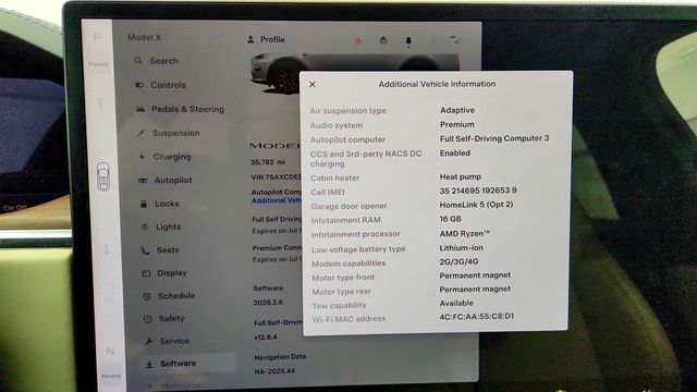 2022 Tesla Model X AWD w/ Full Self Driving Capability, 22'' Wheels & Cream Int. - 23020172 - 14