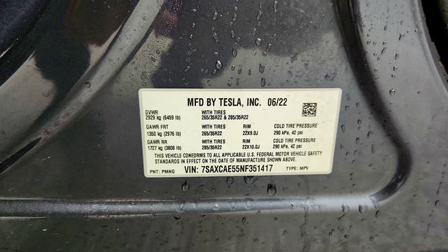 2022 Tesla Model X AWD with 22'' Turbine Wheels & 7 Seat Interior - 22974309 - 22