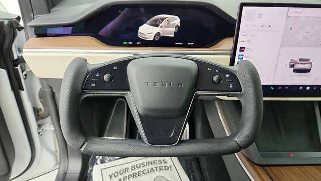 2022 Tesla Model X AWD with 6 Seat Cream Interior - 22942010 - 12