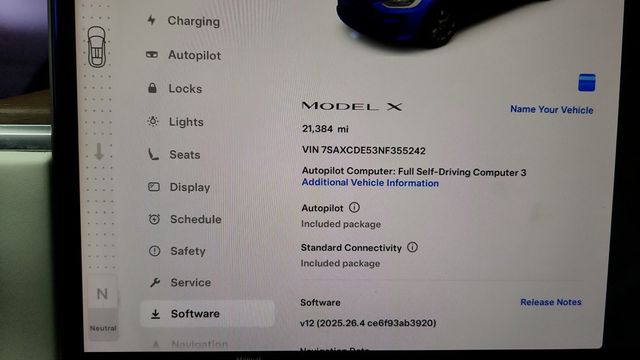 2022 Tesla Model X AWD with White & Black Premium Interior - 22944705 - 12