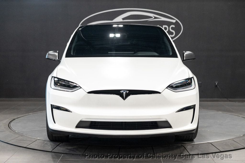 2022 Tesla Model X Matte PPF, Yoke, 22", Pearl White, autopilot, warranty - 22598604 - 9