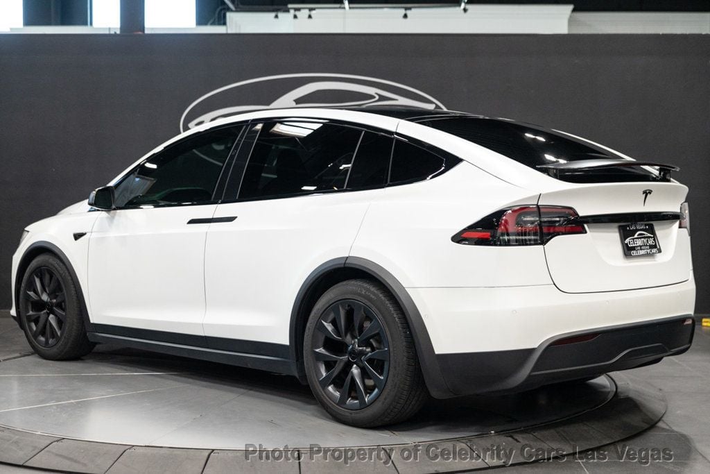 2022 Tesla Model X Matte PPF, Yoke, 22", Pearl White, autopilot, warranty - 22598604 - 11