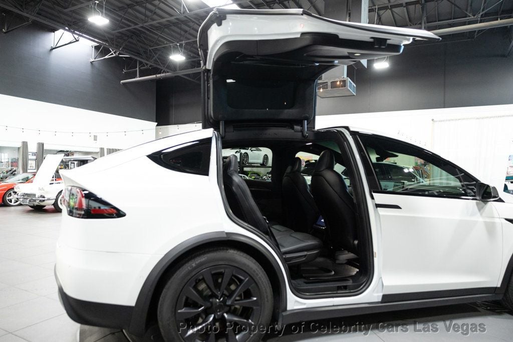 2022 Tesla Model X Matte PPF, Yoke, 22", Pearl White, autopilot, warranty - 22598604 - 4