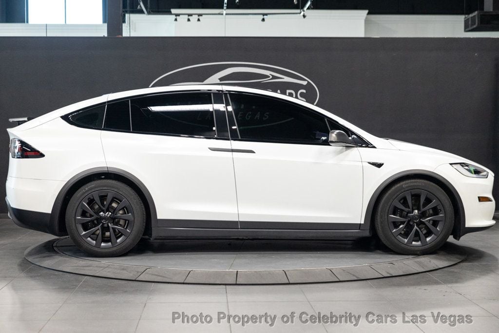 2022 Tesla Model X Matte PPF, Yoke, 22", Pearl White, autopilot, warranty - 22598604 - 5