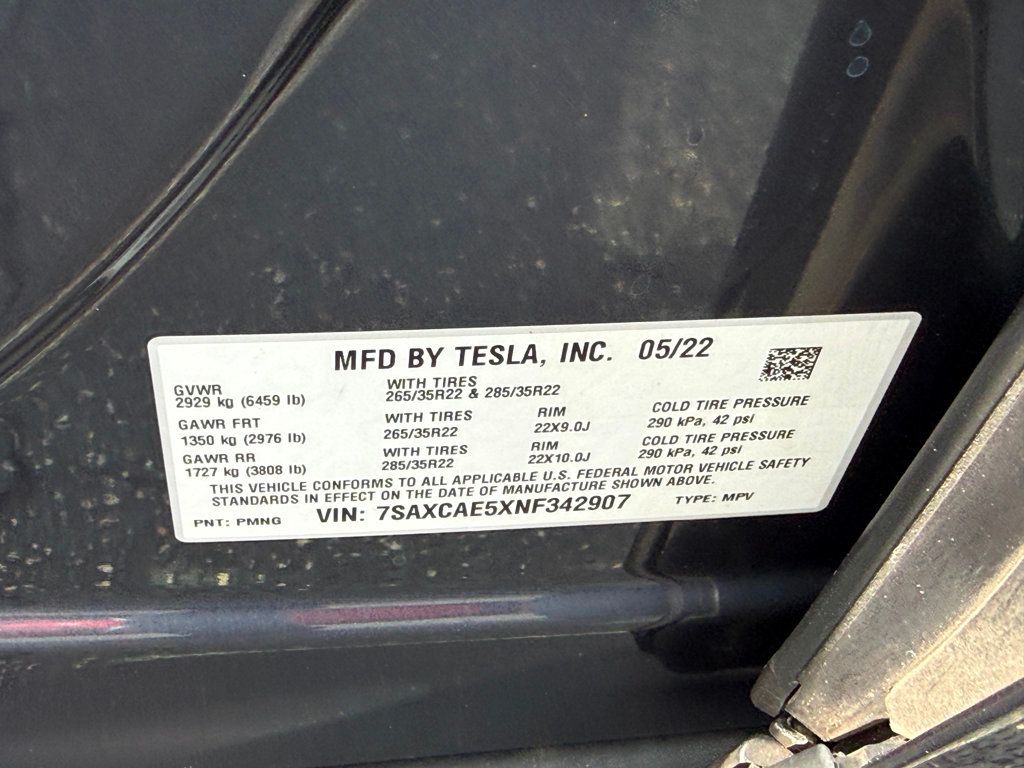 2022 Tesla Model X **MODELX AWD 7 PASSENGERS** - 23014502 - 46
