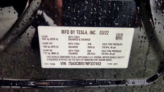 2022 Tesla Model X Plaid AWD w/ 6 Seat Interior - 23008142 - 24