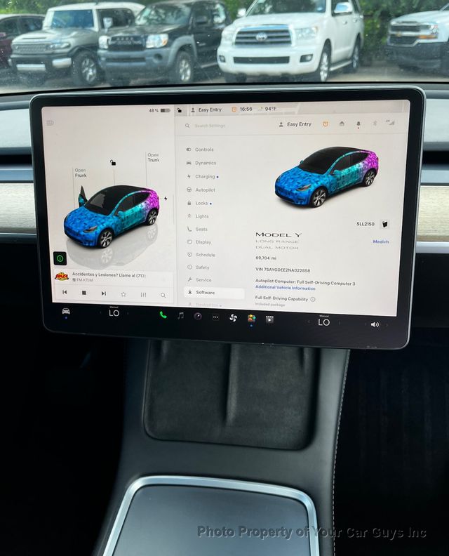 2022 Tesla Model Y FSD Package & Long Range AWD  - 23050732 - 18