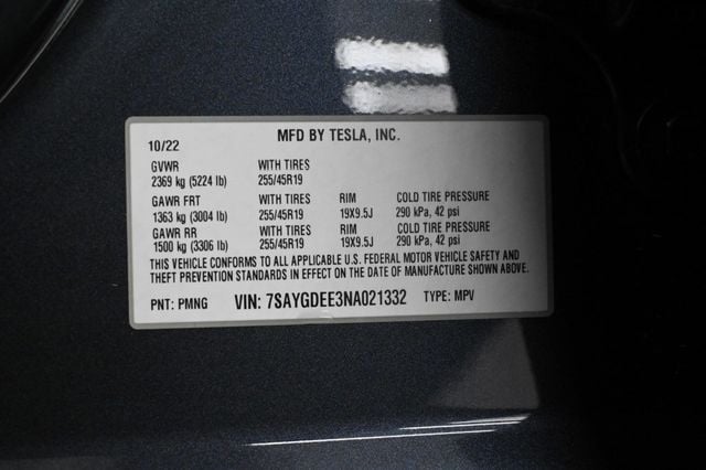 2022 Tesla Model Y Long Range - 22777969 - 23