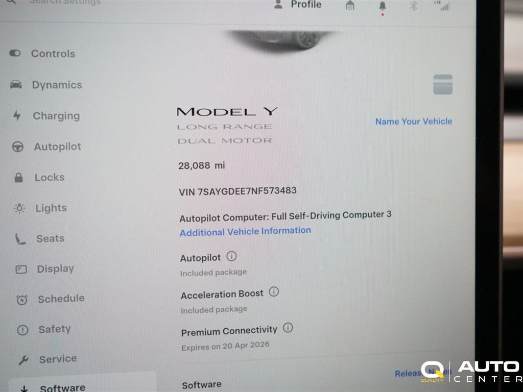 2022 Tesla Model Y Long Range AWD - 23005590 - 20