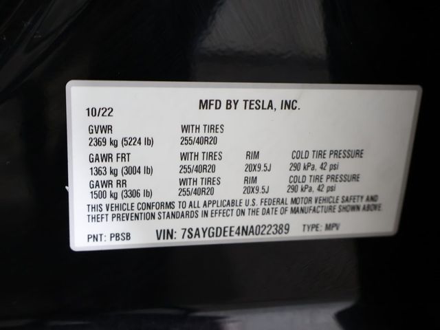 2022 Tesla Model Y Long Range AWD - 22962344 - 51