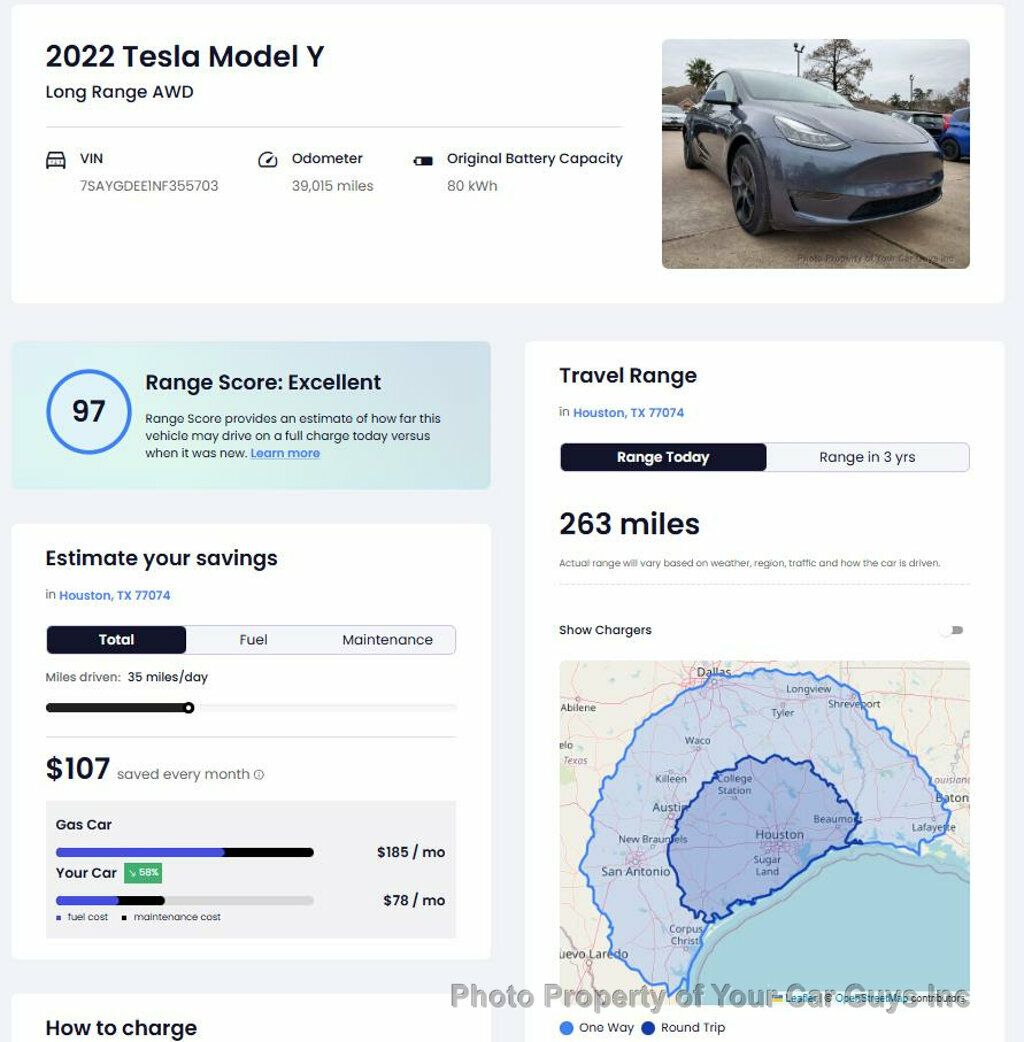 2022 Tesla Model Y Long Range AWD  - 22744729 - 23