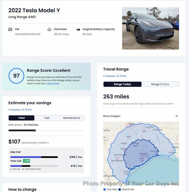 2022 Tesla Model Y Long Range AWD  - 22744729 - 23