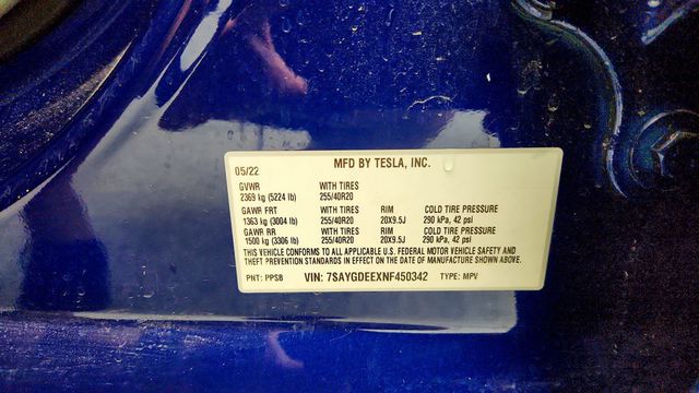 2022 Tesla Model Y Long Range AWD w/ Acceleration Boost & 20'' Wheels - 23073909 - 22