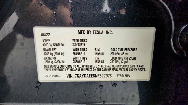 2022 Tesla Model Y Long Range AWD with 7-Passenger Seating - 23032578 - 21
