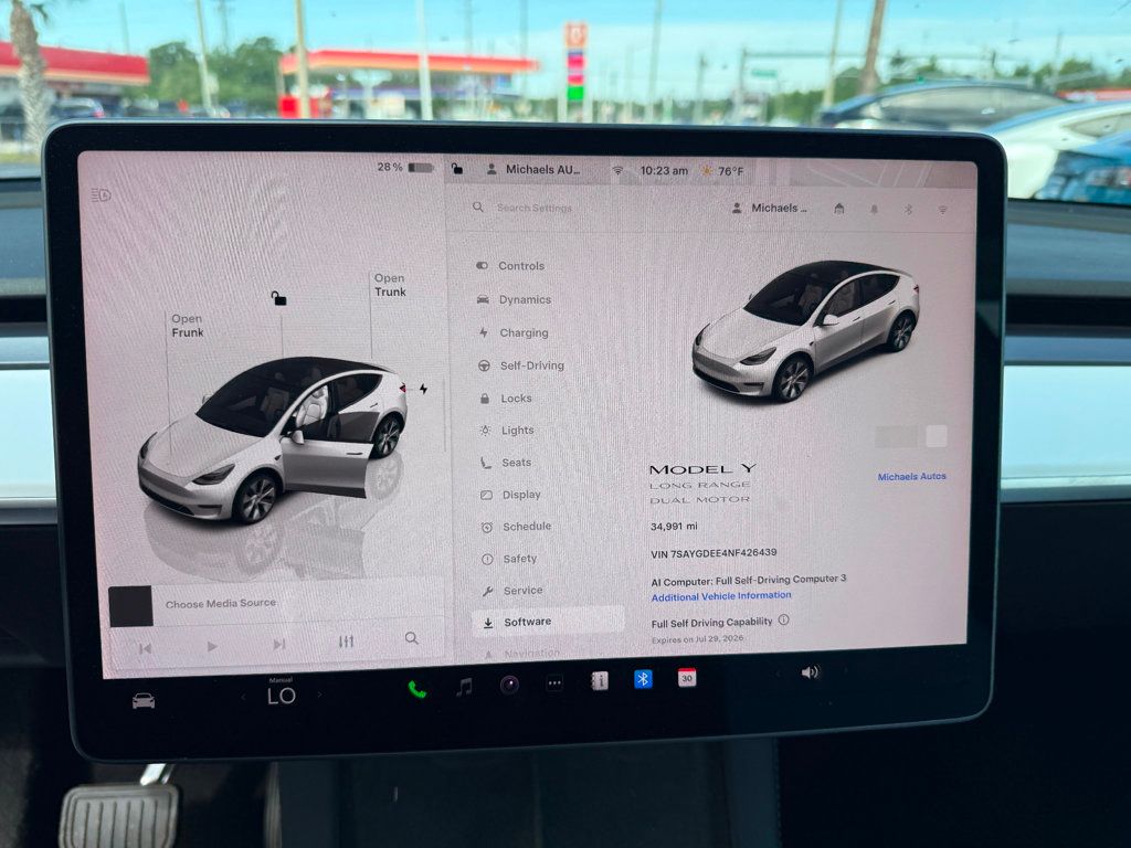 2022 Tesla Model Y **MODEL Y LONG RANGE AWD**WHITE ON WHITE INTERIOR** - 23019873 - 10
