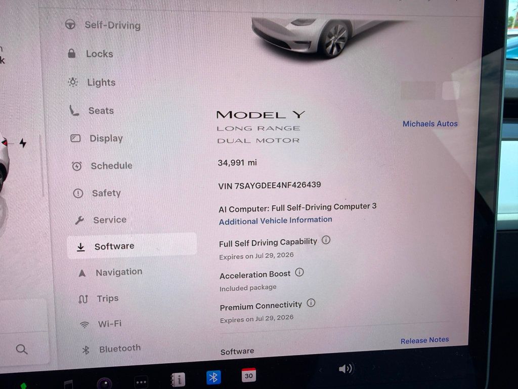 2022 Tesla Model Y **MODEL Y LONG RANGE AWD**WHITE ON WHITE INTERIOR** - 23019873 - 11
