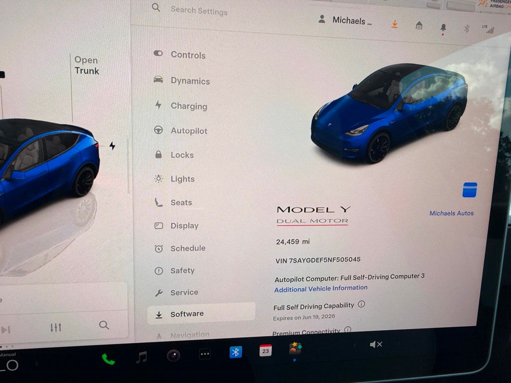 2022 Tesla Model Y **MODEL Y PERFORMANCE**FSD 06/19/2026** - 23001011 - 14