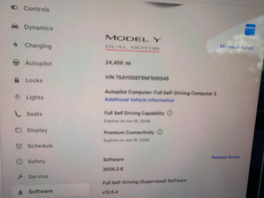 2022 Tesla Model Y **MODEL Y PERFORMANCE**FSD 06/19/2026** - 23001011 - 15
