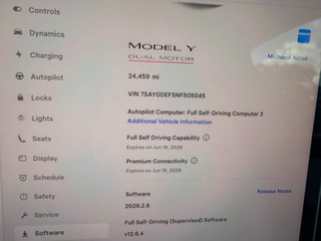 2022 Tesla Model Y **MODEL Y PERFORMANCE**FSD 06/19/2026** - 23001011 - 15