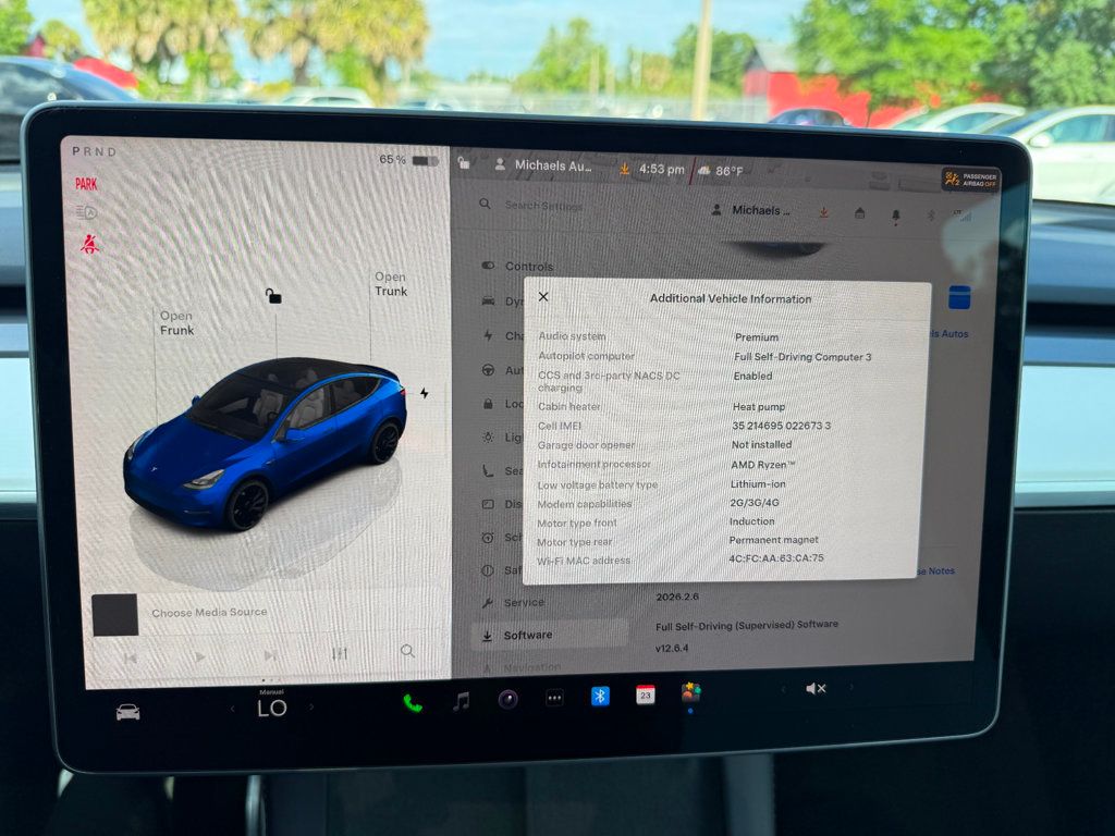 2022 Tesla Model Y **MODEL Y PERFORMANCE**FSD 06/19/2026** - 23001011 - 17