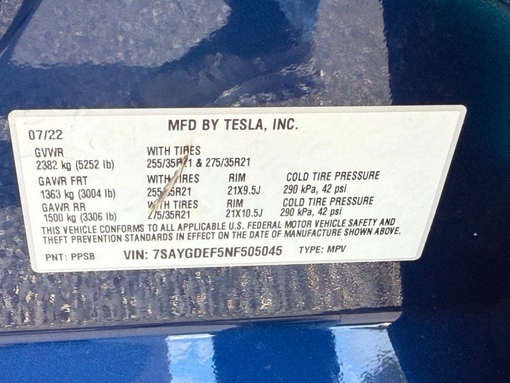2022 Tesla Model Y **MODEL Y PERFORMANCE**FSD 06/19/2026** - 23001011 - 38