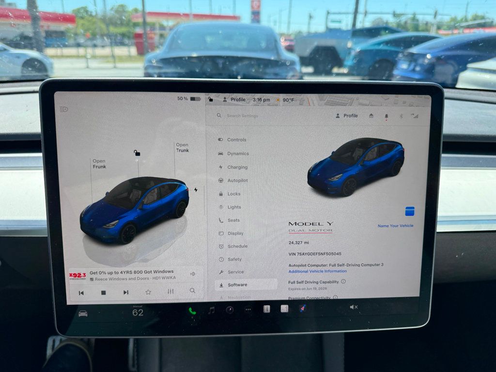 2022 Tesla Model Y **MODEL Y PERFORMANCE**FSD 06/19/2026** - 23001011 - 8