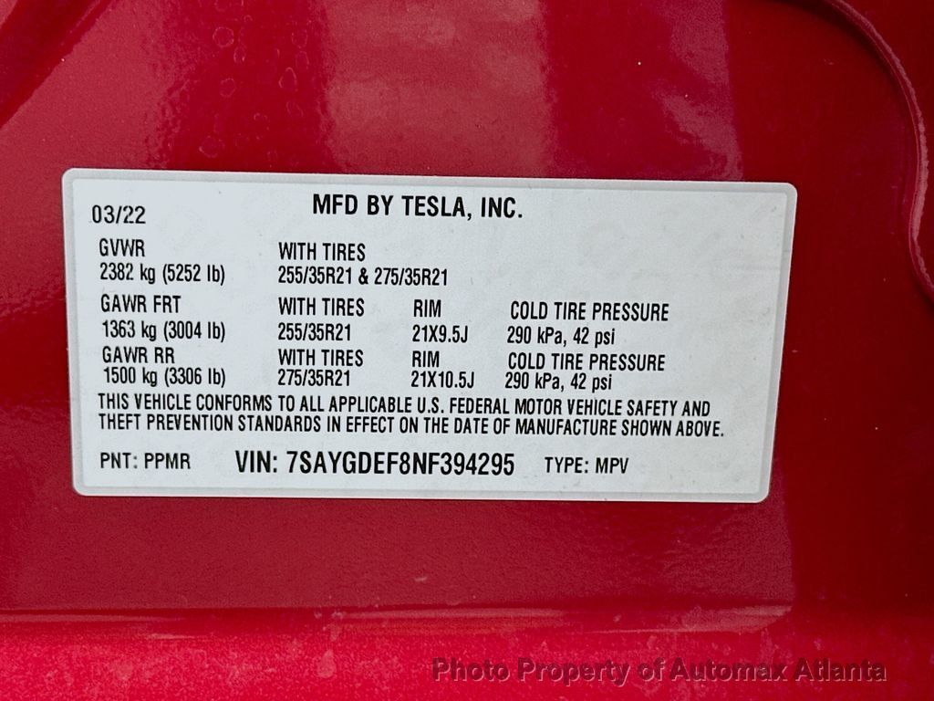 2022 Tesla Model Y Performance - 22578590 - 22