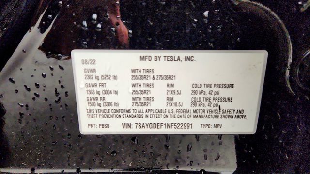 2022 Tesla Model Y Performance AWD - 23100320 - 22