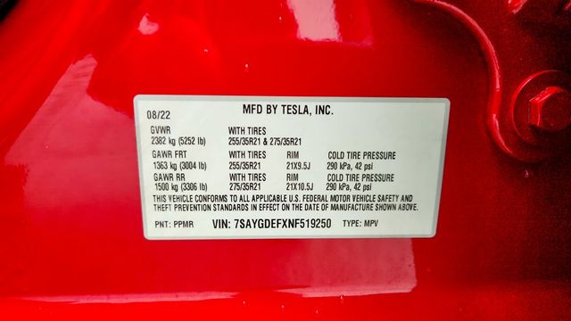 2022 Tesla Model Y Performance AWD w/ White & Black Premium Interior - 23014842 - 23