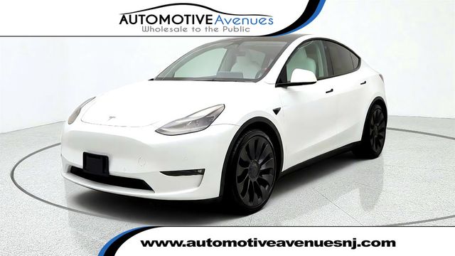 2022 Tesla Model Y Performance AWD w/ White & Black Premium Interior - 23080943 - 0