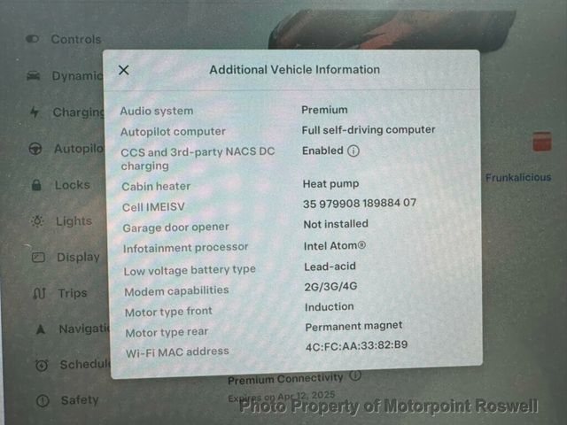 2022 Tesla Model Y TRANSFERABLE FULL SELF DRIVING - 22608579 - 17