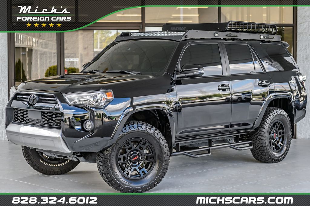 2022 Toyota 4Runner 4RUNNER TRD OFF ROAD PREMIUM 4WD BLACK ON BLACK LOTS OF UPGRADES - 23085591 - 0