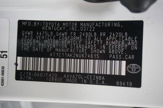 2022 Toyota Camry LE Automatic - 23001153 - 28