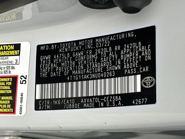2022 Toyota Camry SE - 22994267 - 20