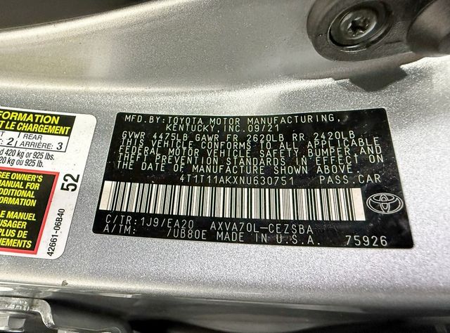 2022 Toyota Camry SE - 22936276 - 44