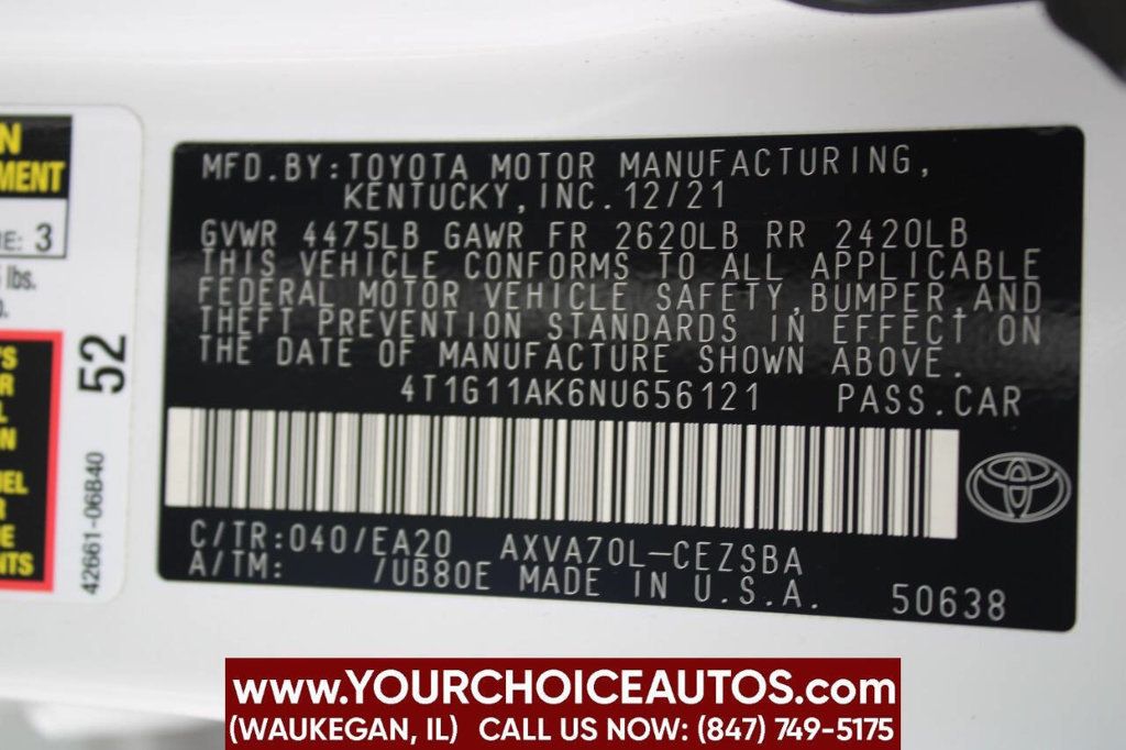 2022 Toyota Camry SE 4dr Sedan - 22892157 - 32