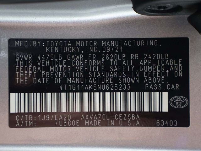 2022 Toyota Camry SE Automatic - 23074193 - 44