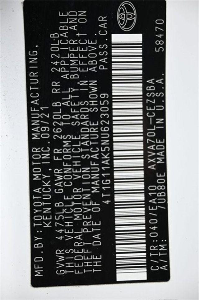 2022 Toyota Camry SE Automatic - 22930345 - 3