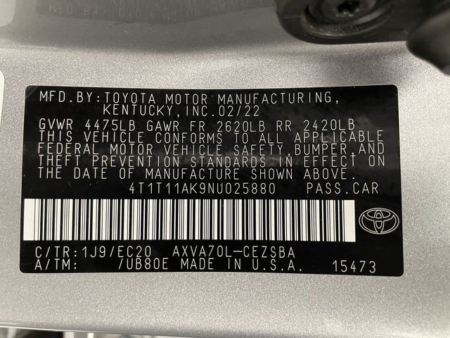 2022 Toyota Camry SE Automatic - 22981522 - 45