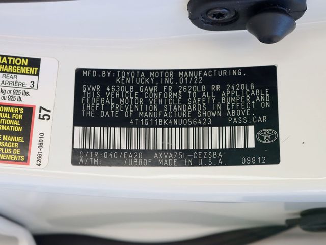 2022 Toyota Camry SE Automatic AWD - 22960175 - 30