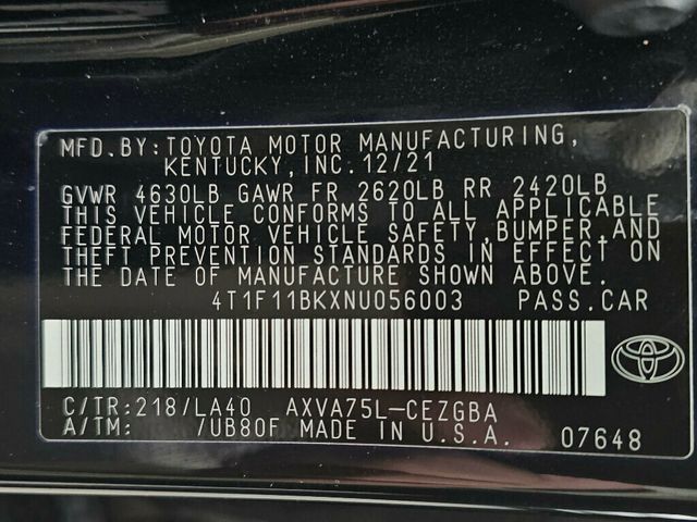 2022 Toyota Camry XLE Automatic AWD - 22988256 - 40