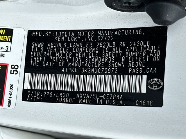 2022 Toyota Camry XSE Automatic AWD - 23039311 - 22