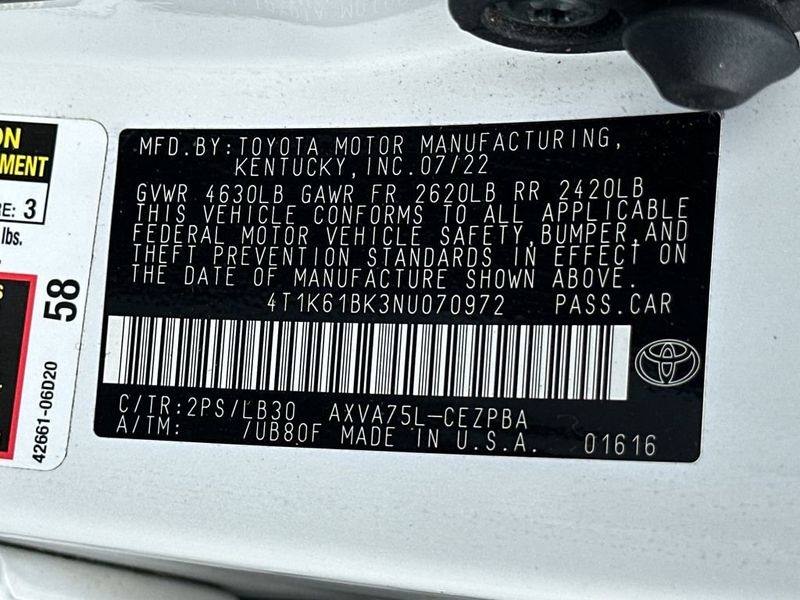 2022 Toyota Camry XSE Automatic AWD - 23039311 - 22