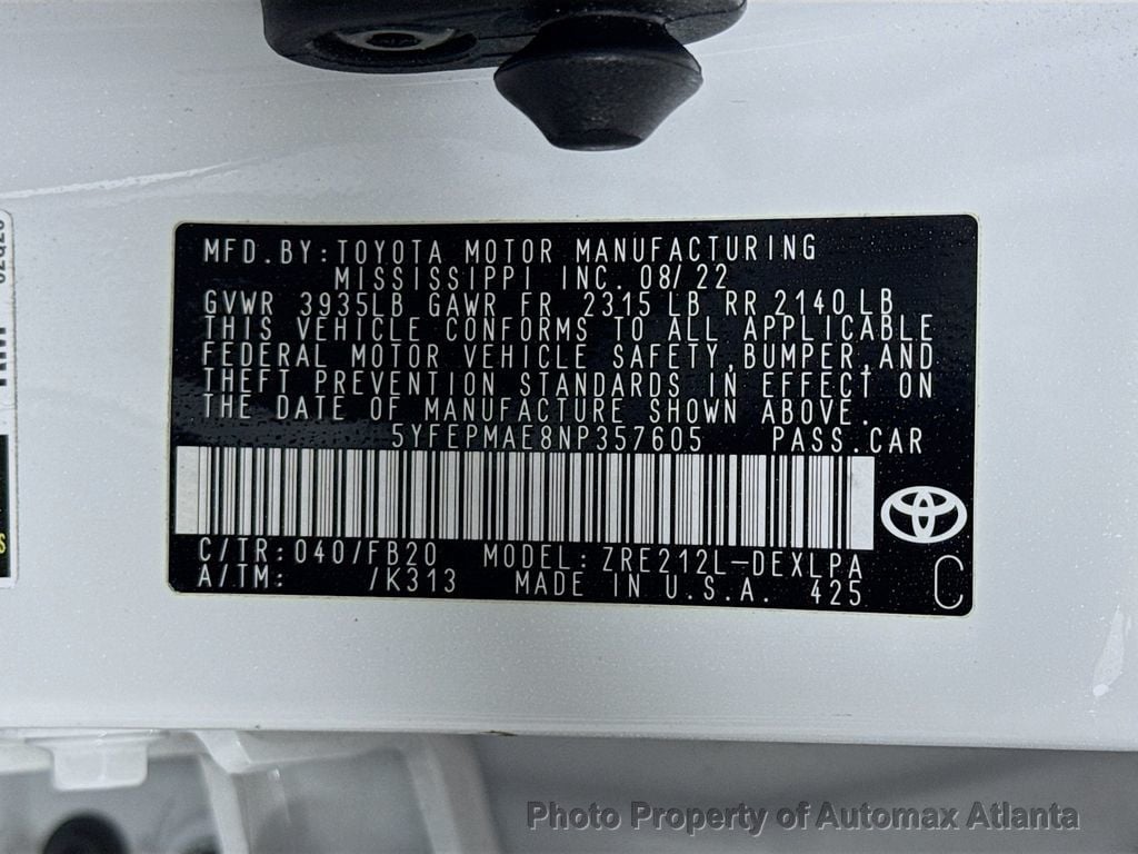 2022 Toyota Corolla LE - 22746893 - 33