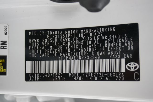 2022 Toyota Corolla LE CVT - 22997061 - 26