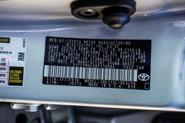 2022 Toyota Corolla LE CVT - 22960291 - 40