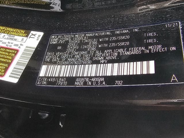 2022 Toyota Highlander Hybrid Limited AWD - 22918473 - 41