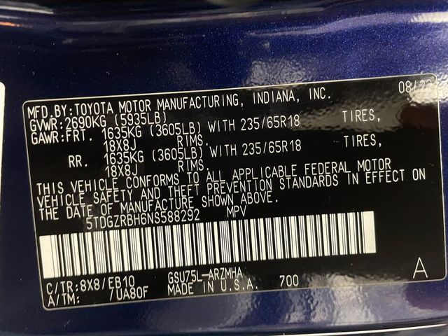 2022 Toyota Highlander XLE AWD - 22968034 - 51